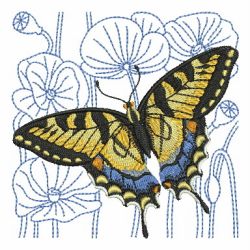 Butterfly And Blooms 3 07 machine embroidery designs