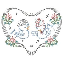 Vintage Musical Bluebirds 06(Sm) machine embroidery designs