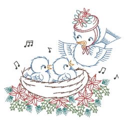 Vintage Musical Bluebirds 08(Md) machine embroidery designs