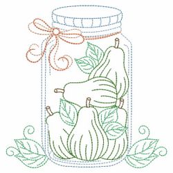 Vintage Fruit Mason Jars 12(Sm) machine embroidery designs