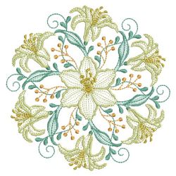Rippled Floral Wreath 02(Lg) machine embroidery designs