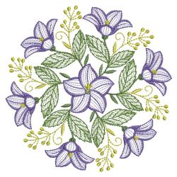 Rippled Floral Wreath 04(Sm) machine embroidery designs