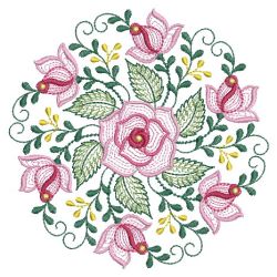 Rippled Floral Wreath 06(Lg) machine embroidery designs