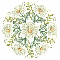 Rippled Floral Wreath 08(Md) machine embroidery designs