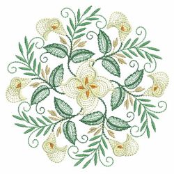 Rippled Floral Wreath 09(Sm) machine embroidery designs
