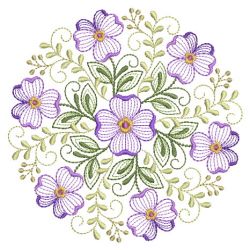 Rippled Floral Wreath 10(Md) machine embroidery designs