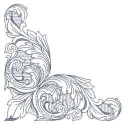 Delicate Damask Corners 09(Md) machine embroidery designs