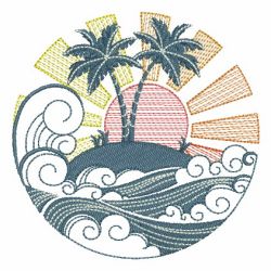 Tropical Silhouettes 02(Lg) machine embroidery designs