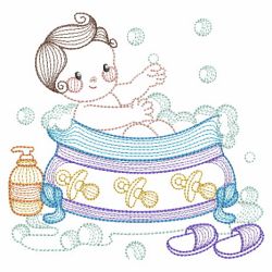 Rippled Bathing Baby(Md) machine embroidery designs