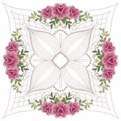 Trapunto Rose Quilt Block 7 02(Lg)