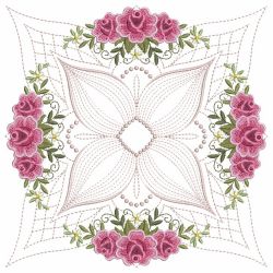 Trapunto Rose Quilt Block 7 02(Lg) machine embroidery designs