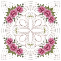 Trapunto Rose Quilt Block 7 11(Lg)