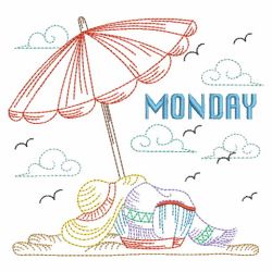 Days of the Week Summer Fun 02(Lg) machine embroidery designs