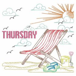 Days of the Week Summer Fun 05(Lg) machine embroidery designs