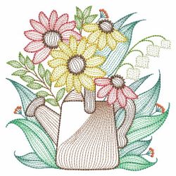 Rippled Sunflowers 03(Lg) machine embroidery designs