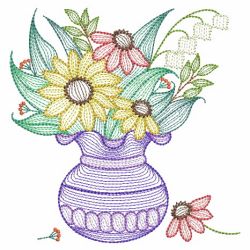 Rippled Sunflowers 08(Lg) machine embroidery designs