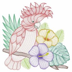 Rippled Tropical Birds 07(Sm) machine embroidery designs