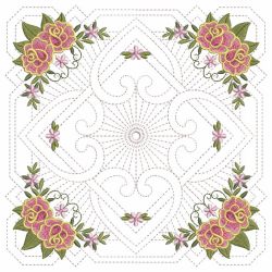Trapunto Celtic Roses Quilt 3 02(Md) machine embroidery designs