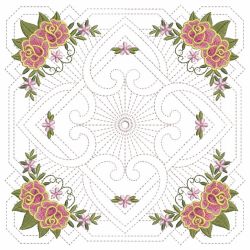 Trapunto Celtic Roses Quilt 3 02(Md)