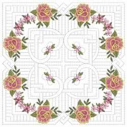 Trapunto Celtic Roses Quilt 3 03(Sm)