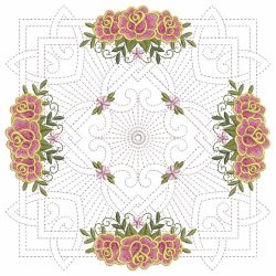 Trapunto Celtic Roses Quilt 3 04(Sm)