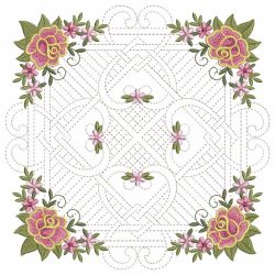 Trapunto Celtic Roses Quilt 3 05(Sm)