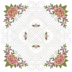 Trapunto Celtic Roses Quilt 3 05(Md)