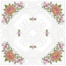 Trapunto Celtic Roses Quilt 3 06(Sm) machine embroidery designs