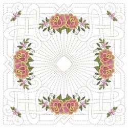 Trapunto Celtic Roses Quilt 3 07(Sm)