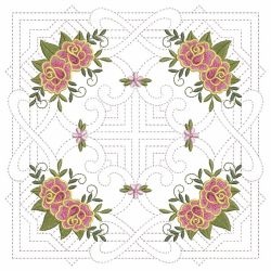 Trapunto Celtic Roses Quilt 3 08(Sm) machine embroidery designs