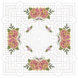 Trapunto Celtic Roses Quilt 3 09(Md)