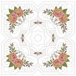 Trapunto Celtic Roses Quilt 3 10(Lg) machine embroidery designs