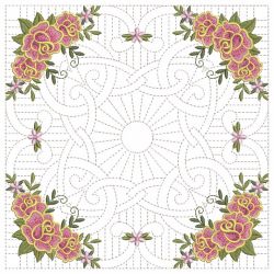 Trapunto Celtic Roses Quilt 3 12(Md)