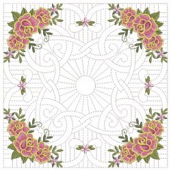 Trapunto Celtic Roses Quilt 3 12(Lg)