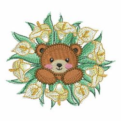 Critters In Bloom 03(Lg) machine embroidery designs