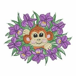Critters In Bloom 07(Lg) machine embroidery designs