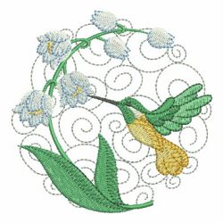 Hummingbird Flowers Circle 08(Lg) machine embroidery designs