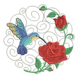 Hummingbird Flowers Circle 09(Sm) machine embroidery designs
