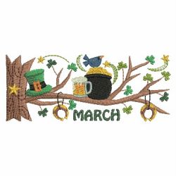 Months Of The Year Branch 03(Lg) machine embroidery designs