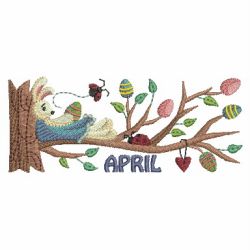 Months Of The Year Branch 04(Lg) machine embroidery designs
