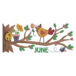 Months Of The Year Branch 06(Sm) machine embroidery designs