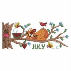 Months Of The Year Branch 07(Lg) machine embroidery designs