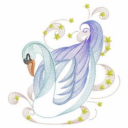 Elegant Swans 4 07(Lg) machine embroidery designs