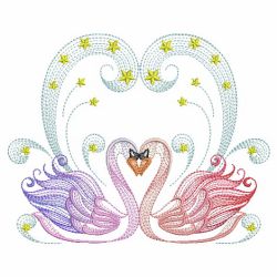 Elegant Swans 4 08(Md) machine embroidery designs
