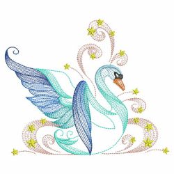 Elegant Swans 4 09(Md) machine embroidery designs