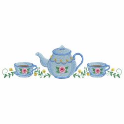 Tea Time Border 02 machine embroidery designs