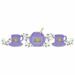 Tea Time Border 05 machine embroidery designs