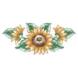 Watercolor Sunflowers 2 05(Md) machine embroidery designs