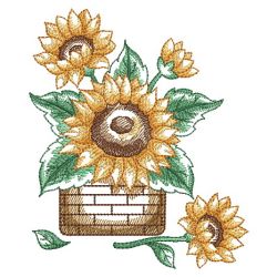 Watercolor Sunflowers 2 09(Lg) machine embroidery designs