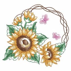 Watercolor Sunflowers 2 10(Lg) machine embroidery designs